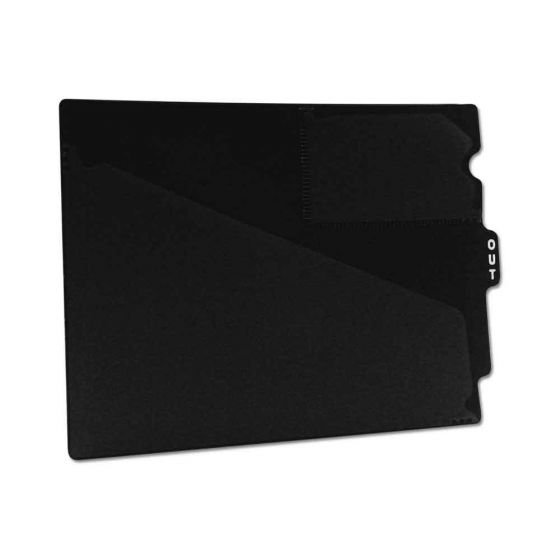 Black Outguide, Center Tab, letter size, 2 pockets