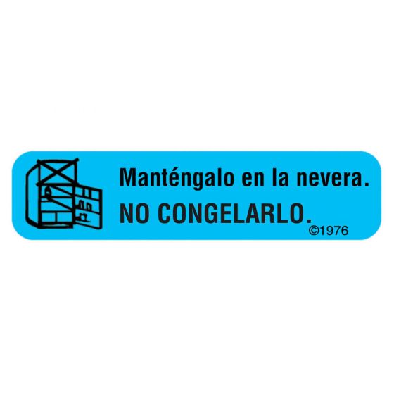 LABEL, MANTENGALO EN LA NEVERA, BLUE, 500 PER ROLL,