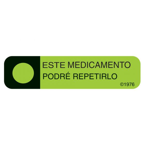 LABEL, ESTE MEDICAMENTO, GREEN, 500 PER ROLL