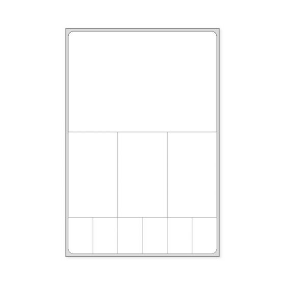 Label Meditech Direct Thermal IR Paper Permanent 3" Core 3 3/8"x5 1/4" White 1000 per Roll, 2 Rolls per Case