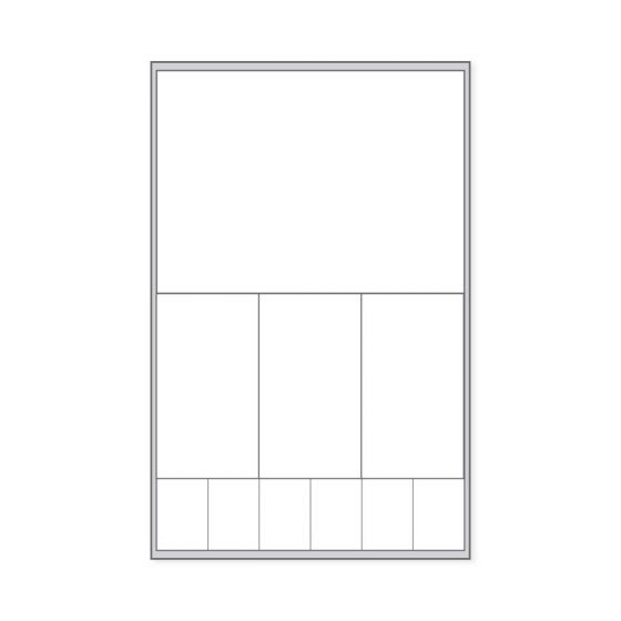 Label Meditech Direct Thermal Paper Permanent 1" Core 3 3/8"x5 1/4" White 500 per Roll