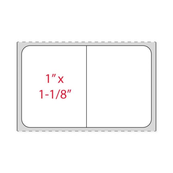 Label Cerner Direct Thermal Paper Permanent 1" Core 2"x1 1/8" White 2500 per Roll