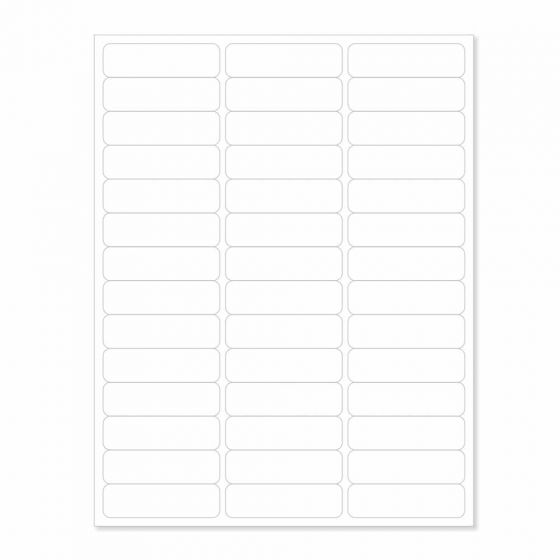 CHART LABELS LASER PORTRAIT 2 5/8"X3/4" WHITE - 42 PER SHEET