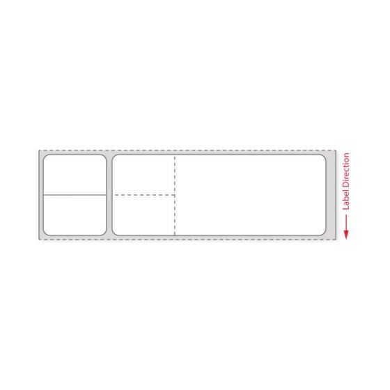 Label Misys/Sunquest Direct Thermal IR Paper Permanent 3" Core 4 1/8"x1 3/16" White 4300 per Roll, 2 Rolls per Case