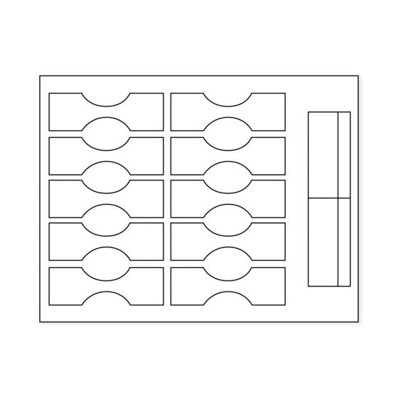 Label Laser Paper Permanent 2  1 1/4"x4 White 10 per Sheet, 100 Sheets per Package