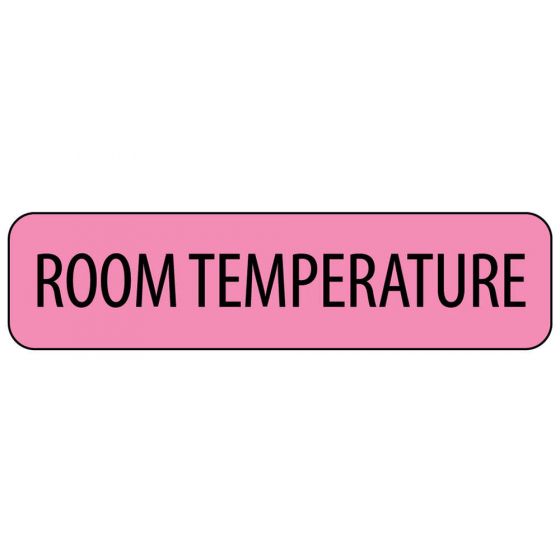 Label Paper Permanent Room Temperature, 1" Core, 1 1/4" x 5/16", Fl. Pink, 760 per Roll