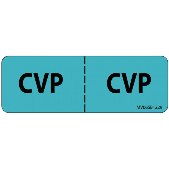 Label Paper Removable CVP: CVP, 1" Core, 2 15/16" x 1", Blue, 333 per Roll