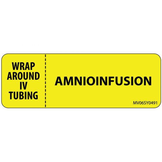 Label Paper Permanent Wrap Around IV, 1" Core, 2 15/16" x 1", Yellow, 333 per Roll