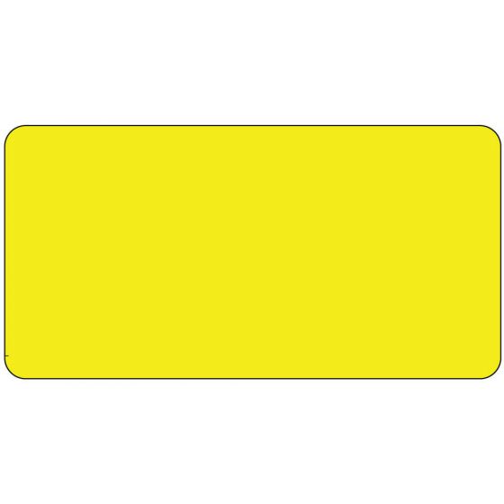 Label Paper Permanent, 1" Core, 2 15/16" x 1", 1/2", Yellow, 333 per Roll