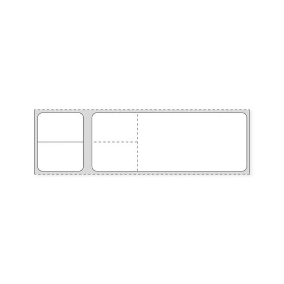 Label Misys/Sunquest Direct Thermal Paper Permanent 3" Core 4 1/8"x1 3/16" White 4300 per Roll, 2 Rolls per Case