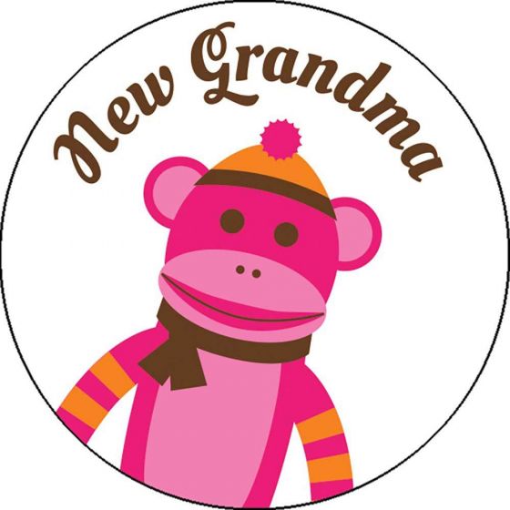 LABEL PEDIATRIC AWARD STICKER, PAPER, REMOVABLE, "NEW GRANDMA", WHITE, 250 PER ROLL 