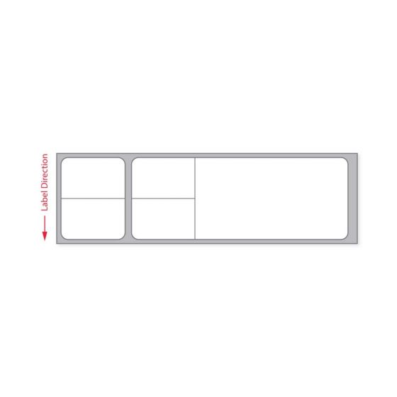 Label Misys/Sunquest Direct Thermal Paper Permanent 1" Core 4 1/8"x1 3/16" White 1250 per Roll