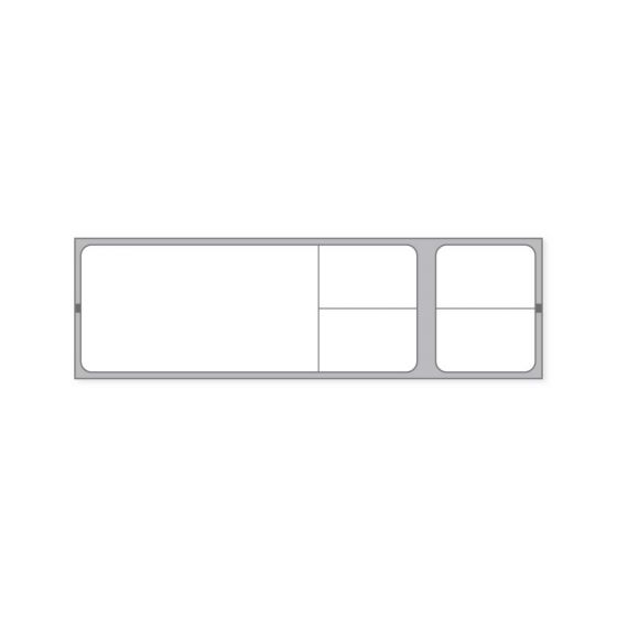 Label Misys/Sunquest Direct Thermal Paper Permanent 1 1/2" Core 4 1/8"x1 3/16" White 1200 per Roll, 8 Rolls per Case