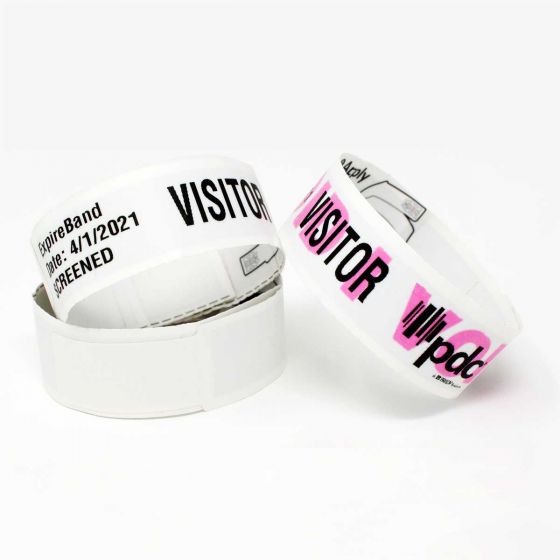 ExpireBand™ Thermal Visitor Wristband, 400 per Box