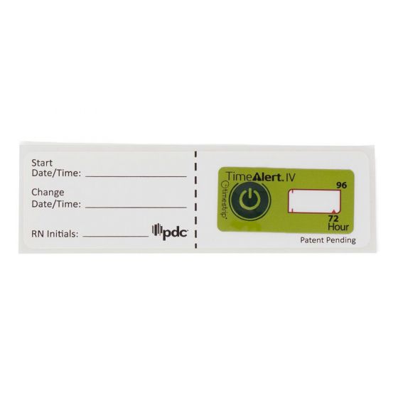 TimeAlert® IV: Reminder Label for IV Tubing Changes, 72 & 96 Hr Indicator, 100 per Box