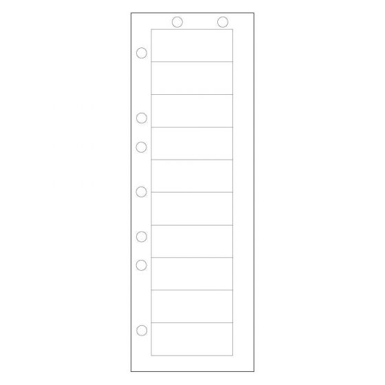 Chart Labels 2-1/2" x 1" White, 10 Labels - 4 Pks of 250 Sheets per Case