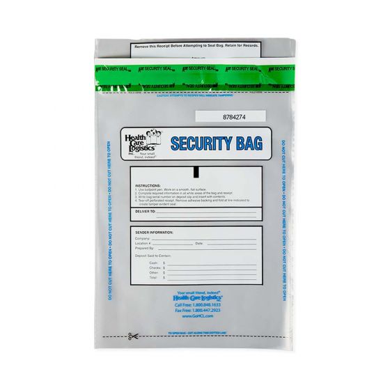 Hospital Bag Tamper-evident Alert Void Security Bag, Serialized Multi-color Plastic 10"x14" 250 per Roll