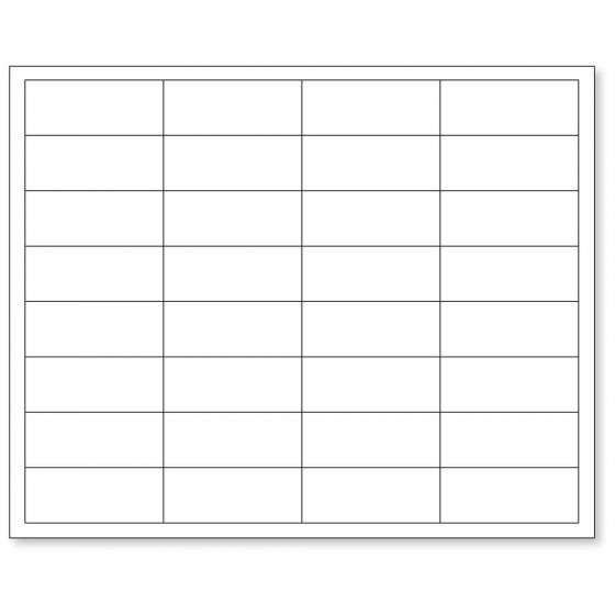 CHART LABELS LASER 2 5/8"X1 WHITE - 250 PER CASE