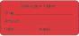 Label Paper Permanent Medication Added 2 1/4" x 7/8", Fl. Red, 1000 per Roll