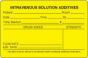 Label Paper Permanent Intravenous Solution 1 1/2" Core 4" x 2 3/4 ", Yellow, 500 per Roll