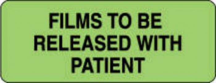 Label Paper Permanent Films to Be Released  2 1/4"x7/8" Fl. Green 1000 per Roll