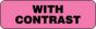 Label Paper Permanent With Contrast 1 1/4" x 3/8", Fl. Pink, 1000 per Roll