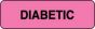 Label Paper Permanent Diabetic  1 1/4"x3/8" Fl. Pink 1000 per Roll