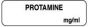 Anesthesia Label (Paper, Permanent) Protamine mg/ml 1 1/4" x 3/8" White - 1000 per Roll