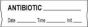 Anesthesia Tape with Date, Time & Initial (Removable) Antibiotic 1/2" x 500" - 333 Imprints - White - 500 Inches per Roll