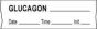 Anesthesia Tape with Date, Time & Initial (Removable) Glucagon 1/2" x 500" - 333 Imprints - White - 500 Inches per Roll