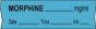 Anesthesia Tape with Date, Time & Initial (Removable) Morphine mg/ml 1/2" x 500" - 333 Imprints - Blue - 500 Inches per Roll