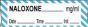 Anesthesia Tape with Date, Time & Initial (Removable) Naloxone mg/ml 1/2" x 500" - 333 Imprints - White and Blue - 500 Inches per Roll