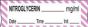 Anesthesia Tape with Date, Time & Initial (Removable) Nitroglycerin mg/ml 1/2" x 500" - 333 Imprints - White with Violet - 500 Inches per Roll