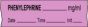 Anesthesia Tape with Date, Time & Initial (Removable) Phenylephrine mg/ml 1/2" x 500" - 333 Imprints - Violet - 500 Inches per Roll