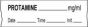 Anesthesia Tape with Date, Time & Initial (Removable) Protamine mg/ml 1/2" x 500" - 333 Imprints - White - 500 Inches per Roll