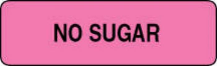 Label Paper Permanent No Sugar 1 1/4" x 3/8", Fl. Pink, 1000 per Roll