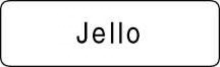 Label Paper Permanent Jello 1 1/4" x 3/8", White, 1000 per Roll