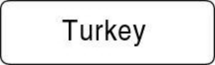 Label Paper Permanent Turkey 1 1/4" x 3/8", White, 1000 per Roll