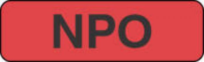 Label Paper Permanent NPO 1 1/4" x 3/8", Fl. Red, 1000 per Roll