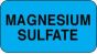 Label Paper Permanent Magnesium Sulfate 1 5/8" x 7/8", Blue, 1000 per Roll