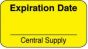 Label Paper Permanent Expiration Date  1 5/8"x7/8" Yellow 1000 per Roll