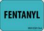 Label Paper Removable Fentanyl, 1" Core, 1 7/16" x 1", Blue, 666 per Roll