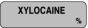 Anesthesia Label (Paper, Permanent) Xylocaine % 1 1/4" x 3/8" Gray - 1000 per Roll