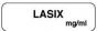 Anesthesia Label (Paper, Permanent) Lasix mg/ml 1 1/4" x 3/8" White - 1000 per Roll