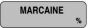 Anesthesia Label (Paper, Permanent) Marcaine % 1 1/4" x 3/8" Gray - 1000 per Roll