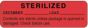 Label Paper Permanent Sterilized December 2 7/8" x 7/8", Red, 1000 per Roll