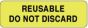 Label Paper Permanent Reusable Do Not 2 7/8" x 7/8", Fl. Yellow, 1000 per Roll