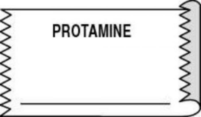 Anesthesia Tape (Removable) Protamine 1/2" x 500" - 333 Imprints - White - 500 Inches per Roll