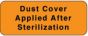 Label Paper Removable Dust Cover Applied 2 1/4" x 7/8", Fl. Orange, 1000 per Roll