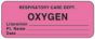 Label Paper Permanent Respiratory Care 2 1/4" x 7/8", Fl. Pink, 1000 per Roll